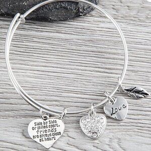 Best Friends Bracelet-Side By Side or Miles Apart Friends are Close at Heart